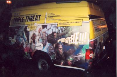 Boot camp  wrap van with Sean Price on the tour 